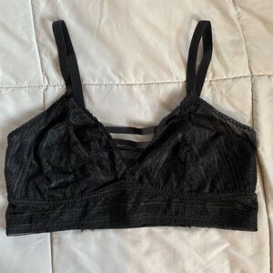 Torrid Black Strappy Lace Bralette